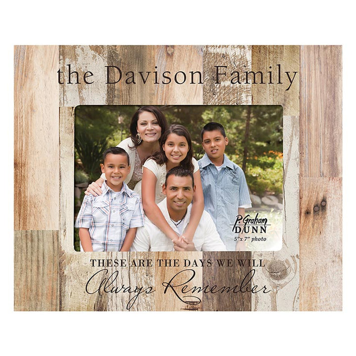 PGD Photo Frame - 5" x 7" White Faux Wood w/Personalization