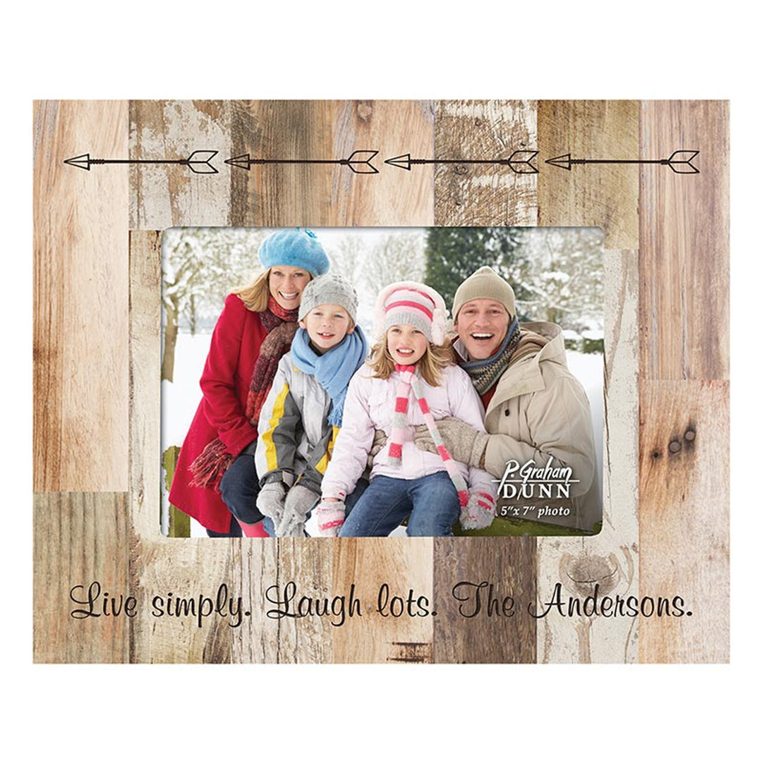 PGD Photo Frame - 5" x 7" White Faux Wood w/Personalization