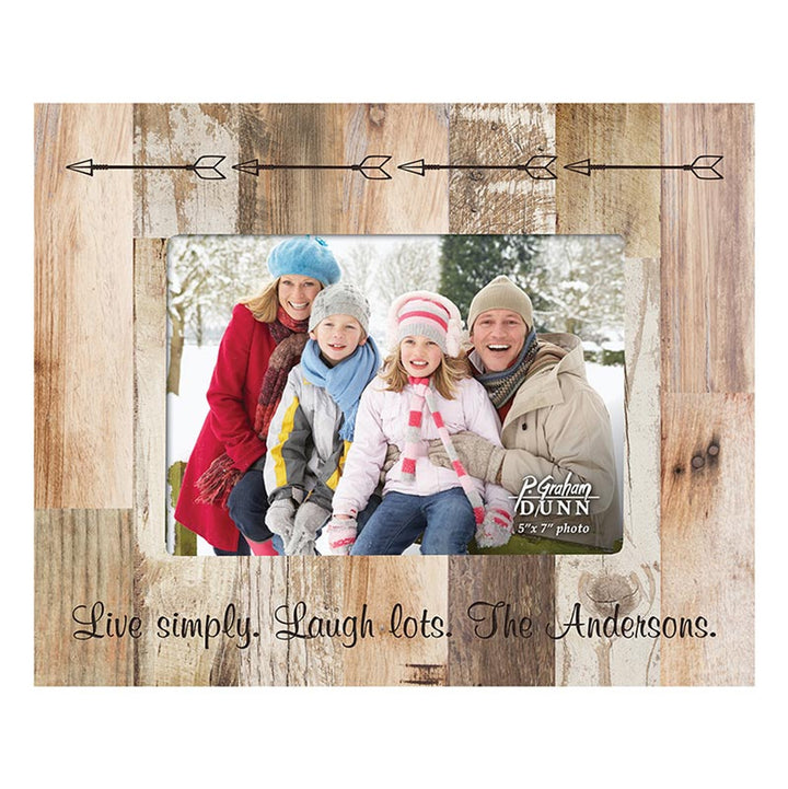PGD Photo Frame - 5" x 7" White Faux Wood w/Personalization