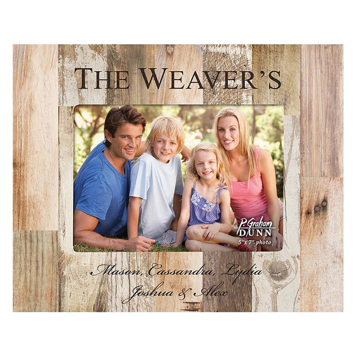 PGD Photo Frame - 5" x 7" White Faux Wood w/Personalization