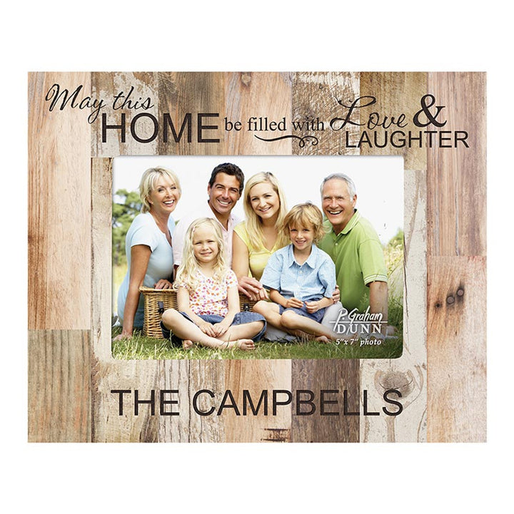 PGD Photo Frame - 5" x 7" White Faux Wood w/Personalization
