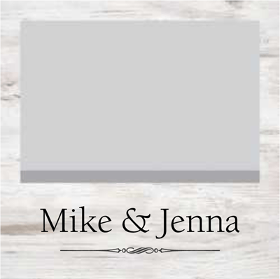 PGD Photo Frame - White Faux Wood w/Personalization