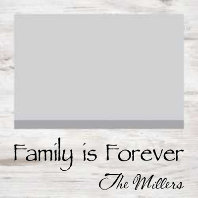 PGD Photo Frame - White Faux Wood w/Personalization