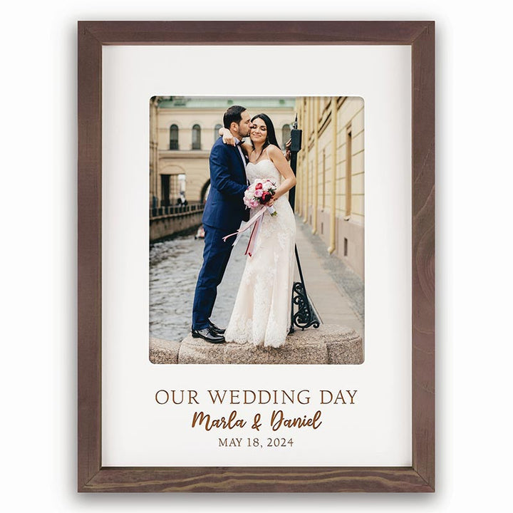 PGD Photo Sign Frame 8x 10 - Wood w/Personalization
