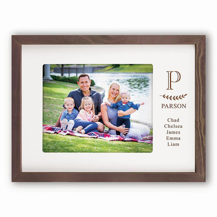 PGD Photo Sign Frame 8x 10 - Wood w/Personalization