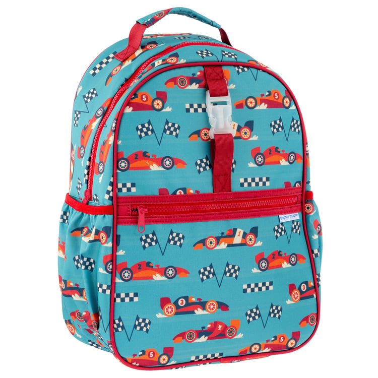 Stephen Joseph All Over Print Backpack - Racecar