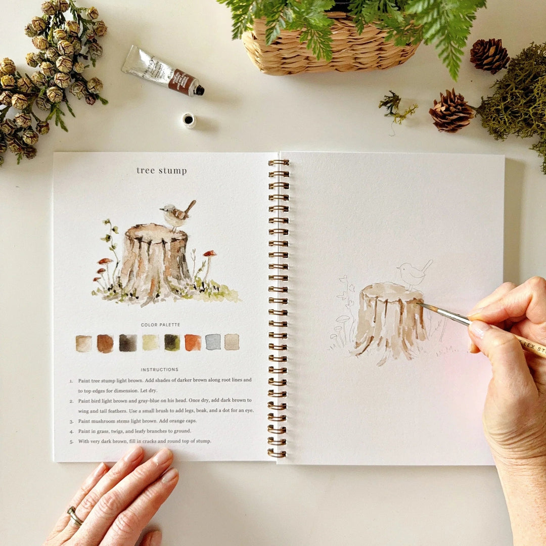 Emily Lex Watercolor Workbook - Woodland