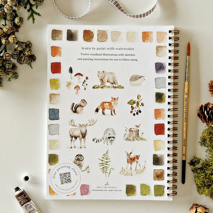 Emily Lex Watercolor Workbook - Woodland