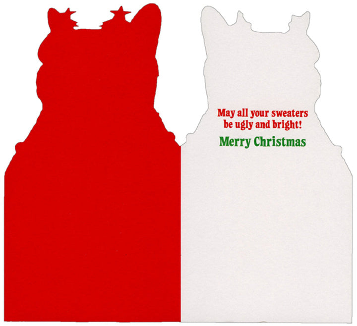 Avanti Press Cat in Ugly Christmas Sweater Christmas Card