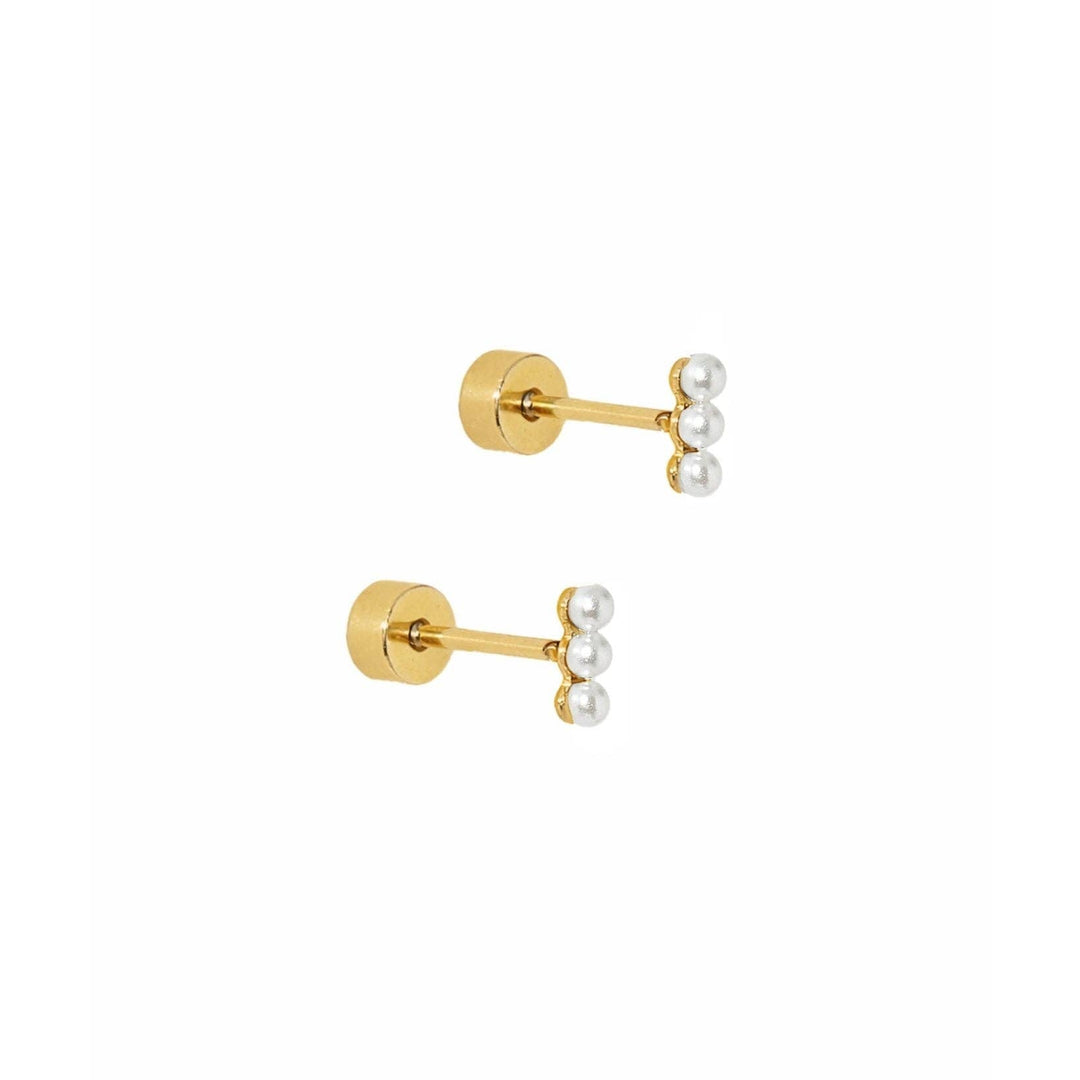 Linny Co Screwback Stud Earrings - Janie Pearl