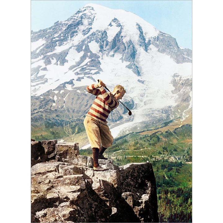 Avanti Press Golfer on a Cliff Father's Day Card