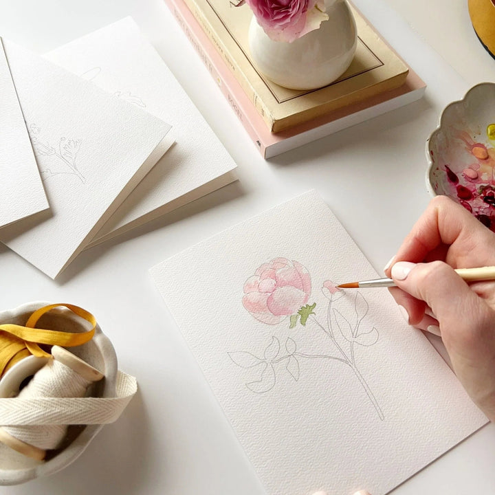 Emily Lex Watercolor Notecard Set - Garden Flowers