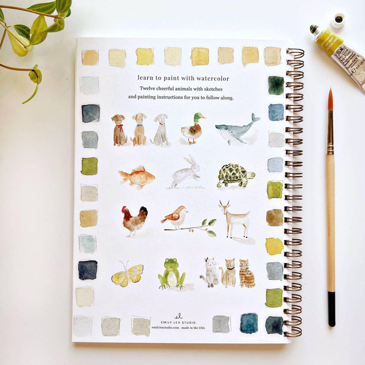 Emily Lex Watercolor Workbook - Animals