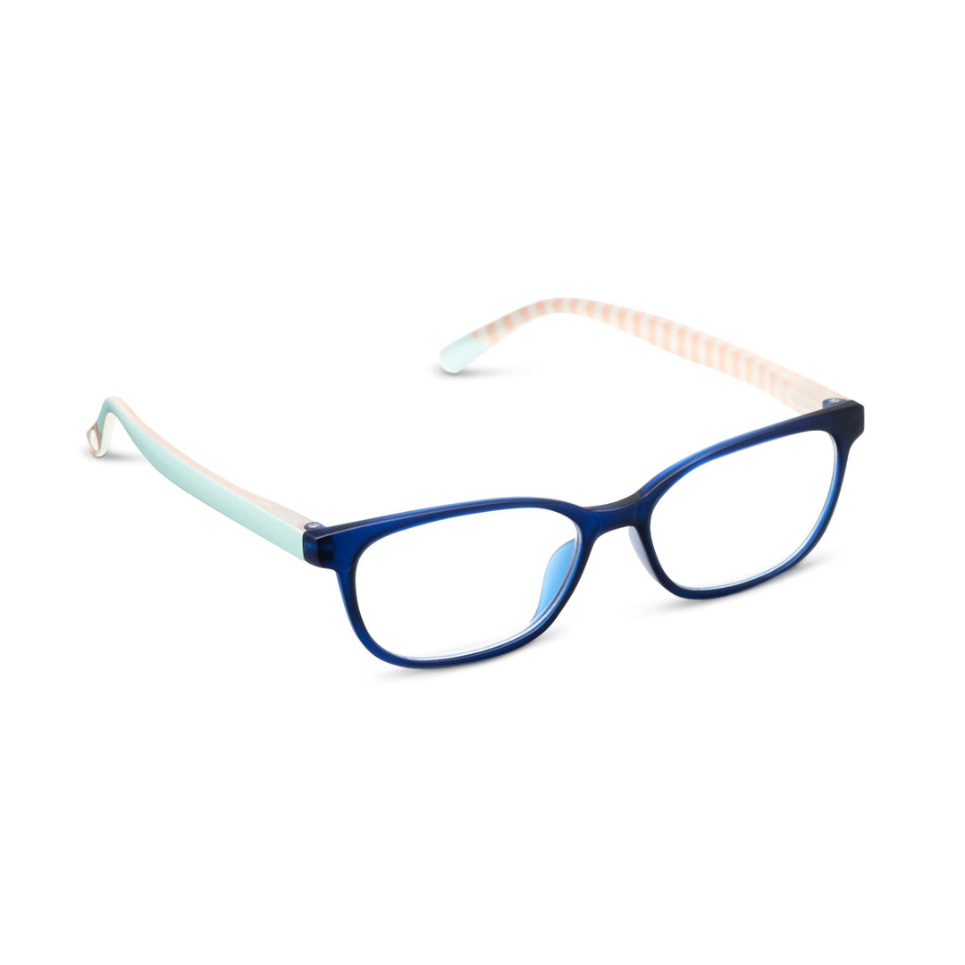 Peepers Beach Read Glasses - Navy/Summer Stripe