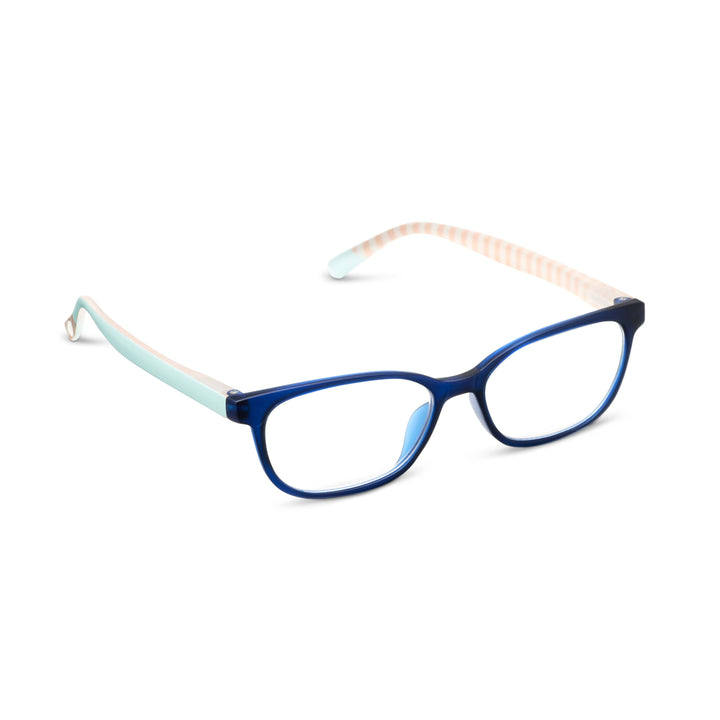 Peepers Beach Read Glasses - Navy/Summer Stripe