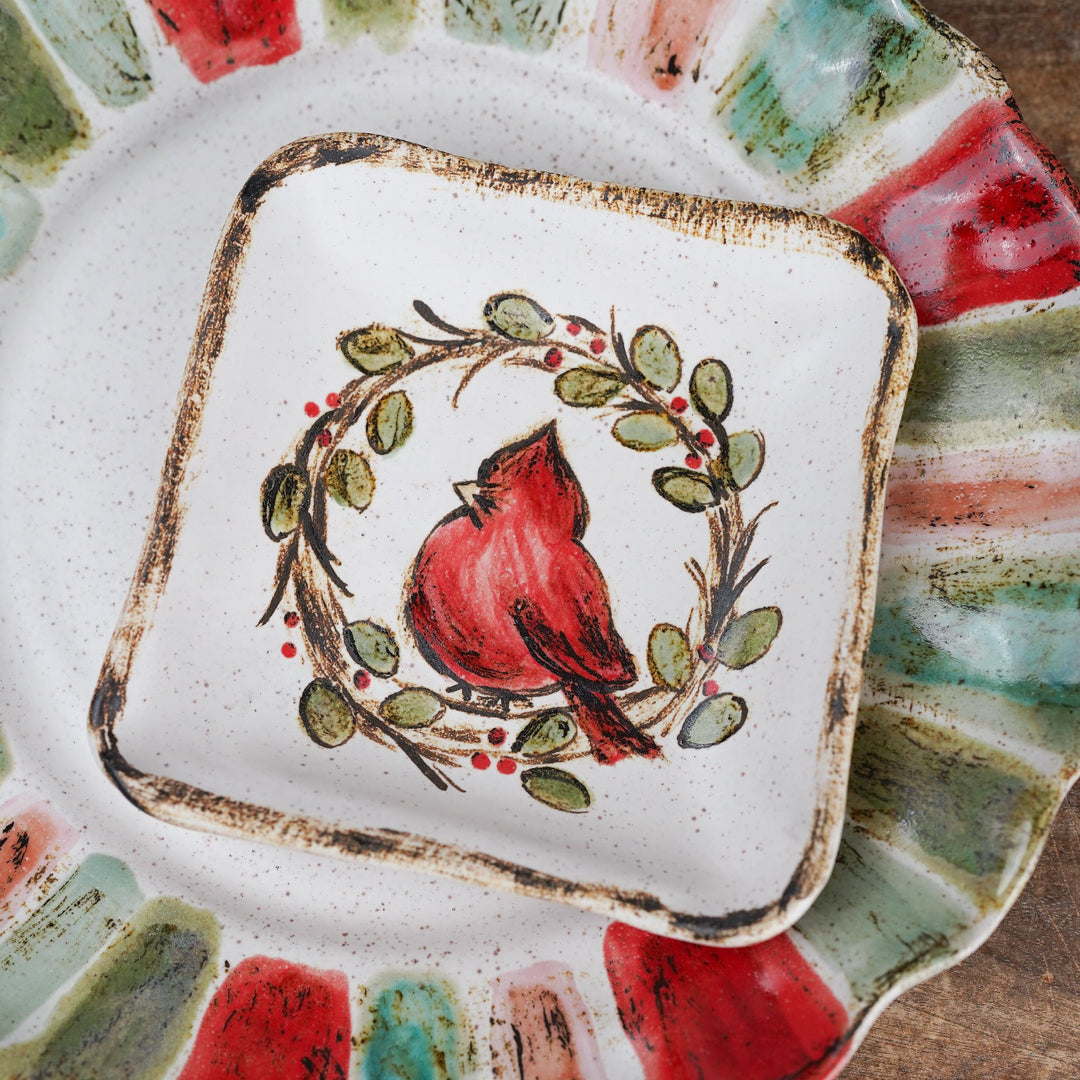 Etta B Cardinal Keepsake Dish