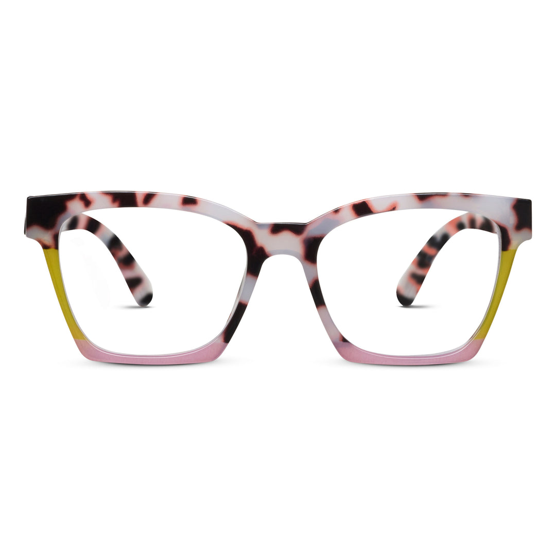 Peepers Birdie Glasses - Pink Chai Colorblock