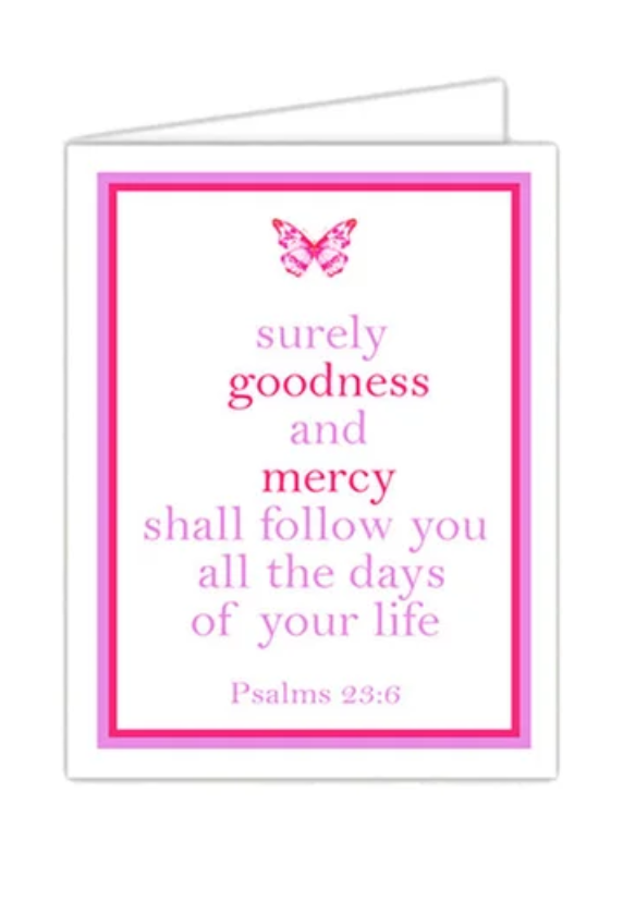 Standing on the Word Notecard - Butterfly Psalm 23:6