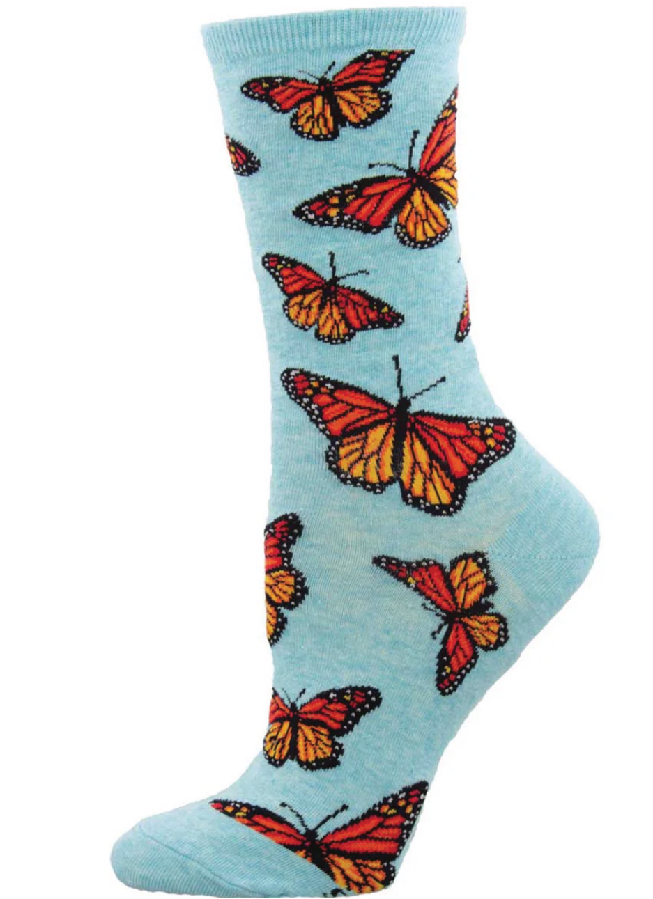 Socksmith Women's Crew Socks - Social Butterfly