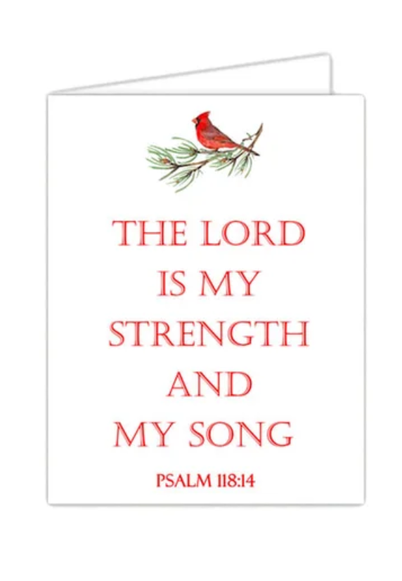 Standing on the Word Notecard - Cardinal Psalm 118:14