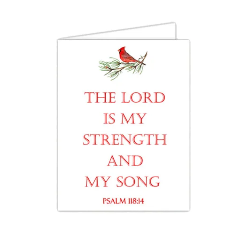 Standing on the Word Notecard - Cardinal (Psalms 118:14)