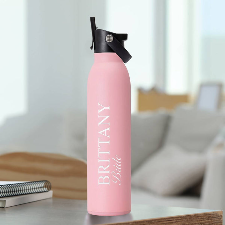 PGD Swig Flip + Sip 20oz Water Bottle - Blush w/Personalization