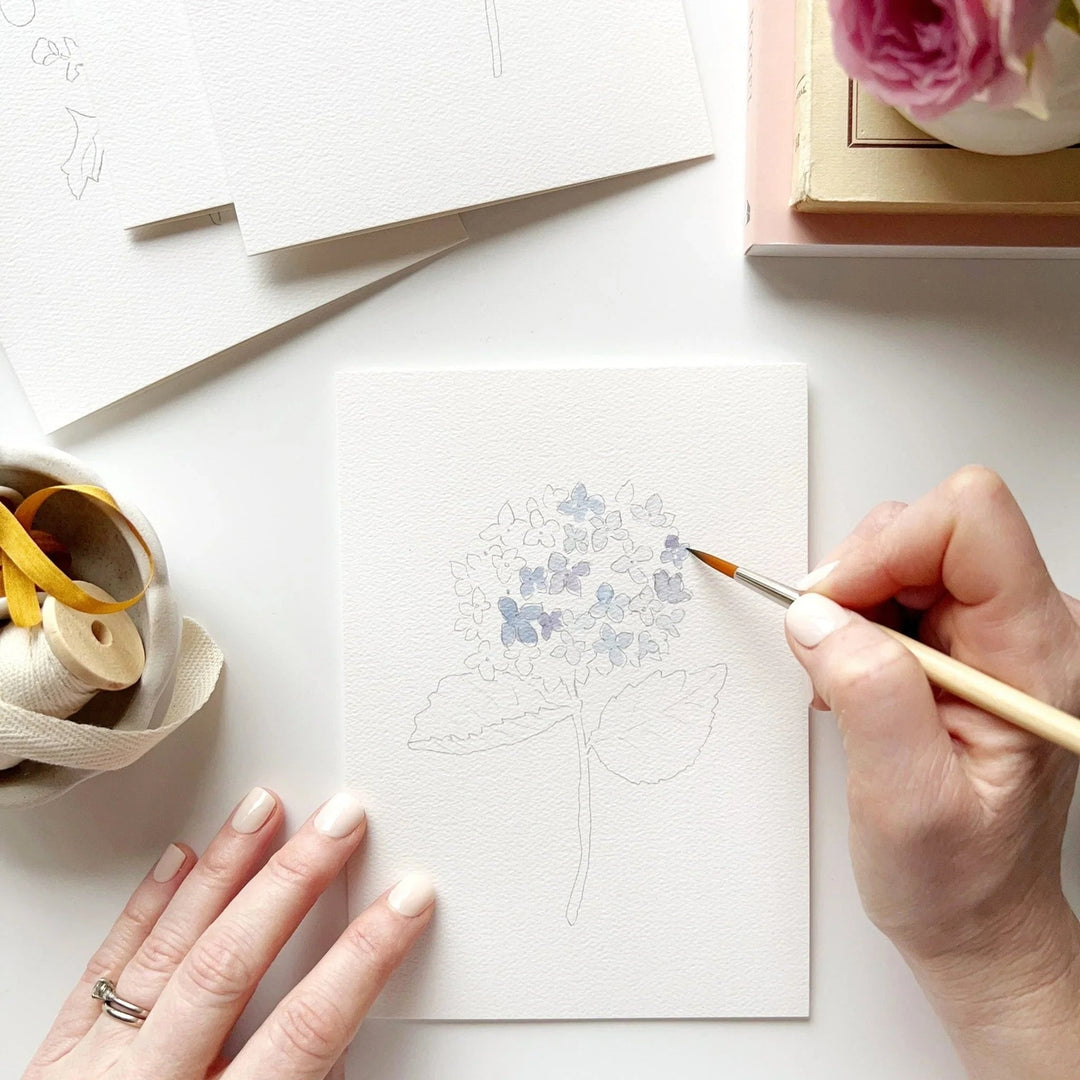 Emily Lex Watercolor Notecard Set - Garden Flowers