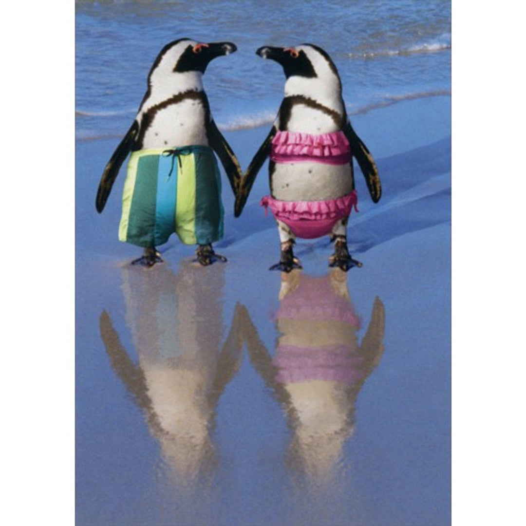 Avanti Press Penguins Holding Hands Anniversary Card