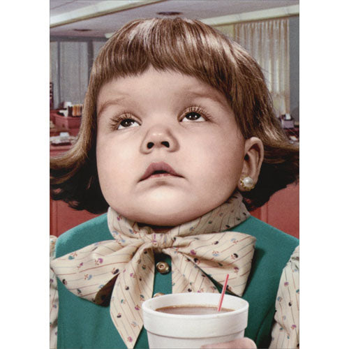 Avanti Press Little Girl Coffee Cup Friendship Card