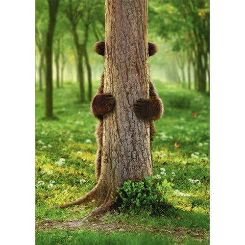 Avanti Press Brown Bear Peek-A-Boo Friendship Card