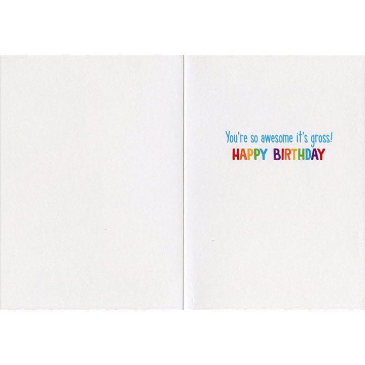 Avanti Press Cat Spits Up Rainbow Birthday Card