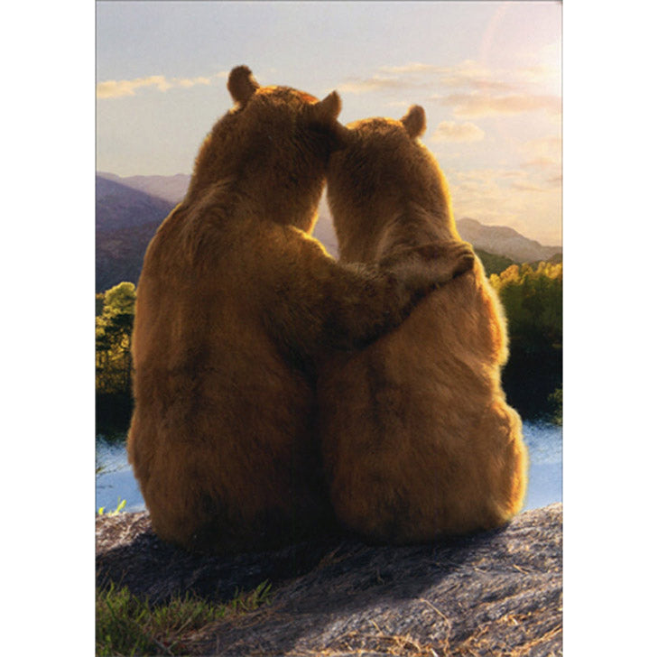 Avanti Press Bear Couple Overlooking River Birthday Card