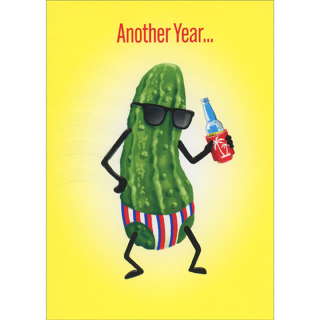 Avanti Press Pickle Dude Birthday Card