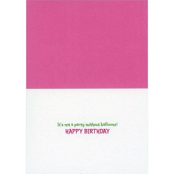Avanti Press Three Dogs Wearing Pink Balloons Birthday Card