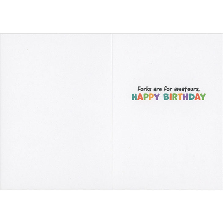 Avanti Press Baby with Cake Frosting on Face Birthday Card