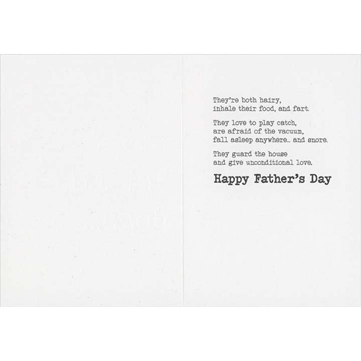 Avanti Press Dads Are A Lot Like Dogs Father's Day Card