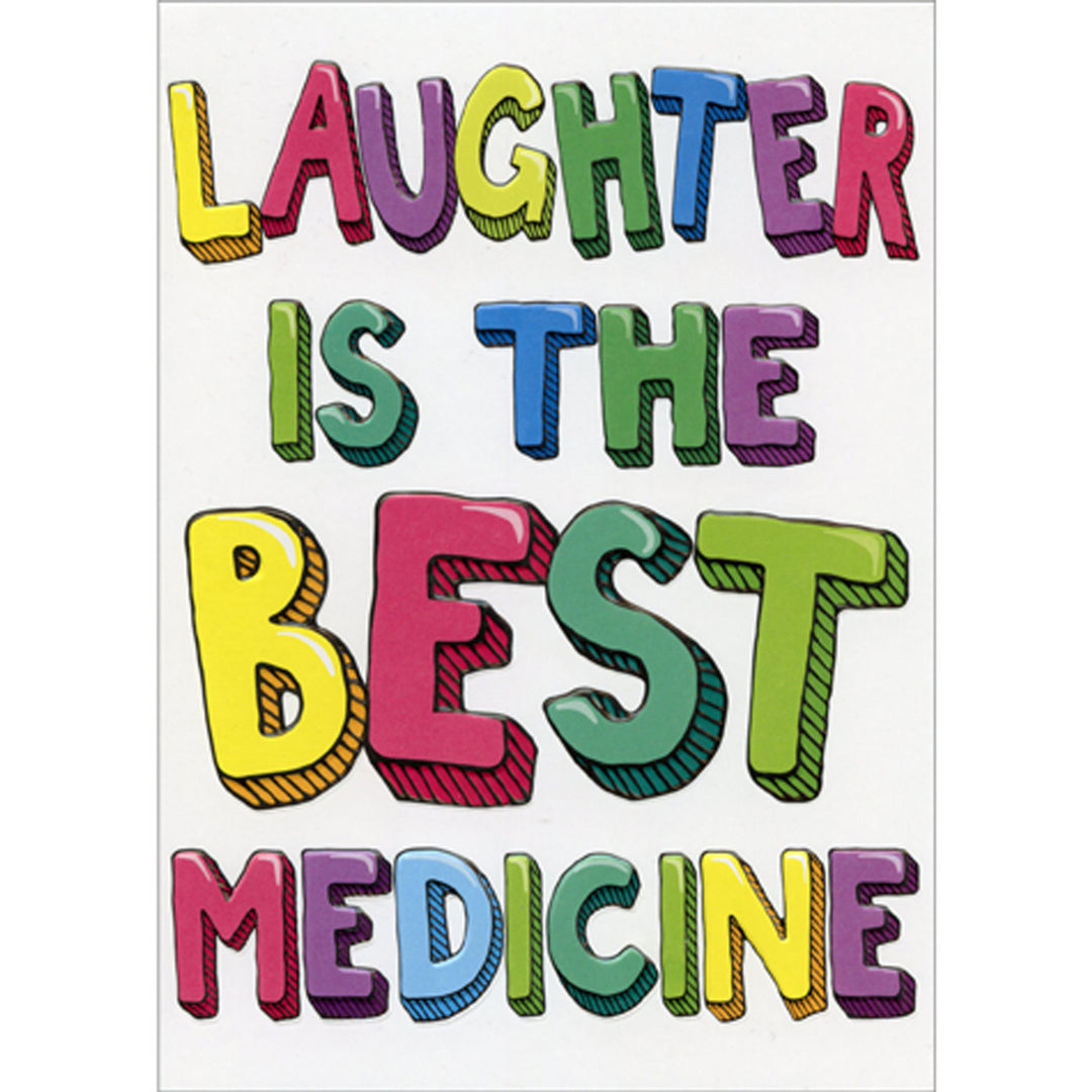 Avanti Press Laughter Is The Best Medicine Get Well Card