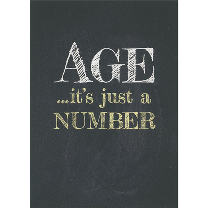 Avanti Press Age, It's Just A Number Birthday Card
