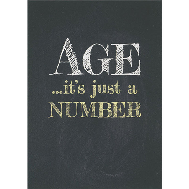 Avanti Press Age, It's Just A Number Birthday Card