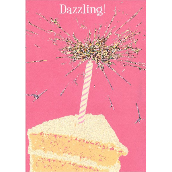 Avanti Press Dazzling Sparkler Cake Birthday Card