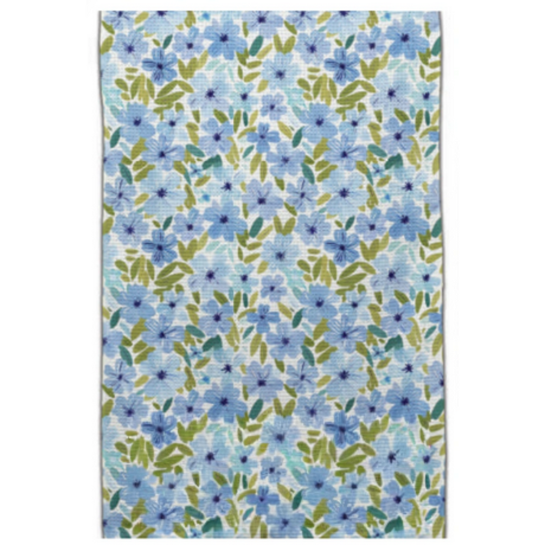 CJ Bella Co Eco-Friendly Towel - Flowers Lt Blue Blooms