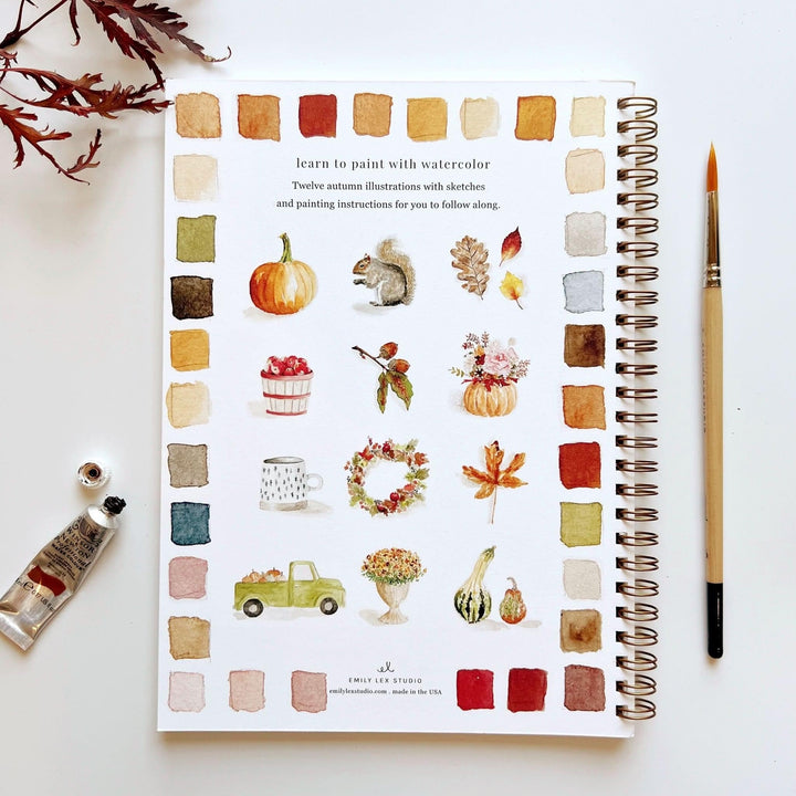 Emily Lex Watercolor Workbook - Autumn