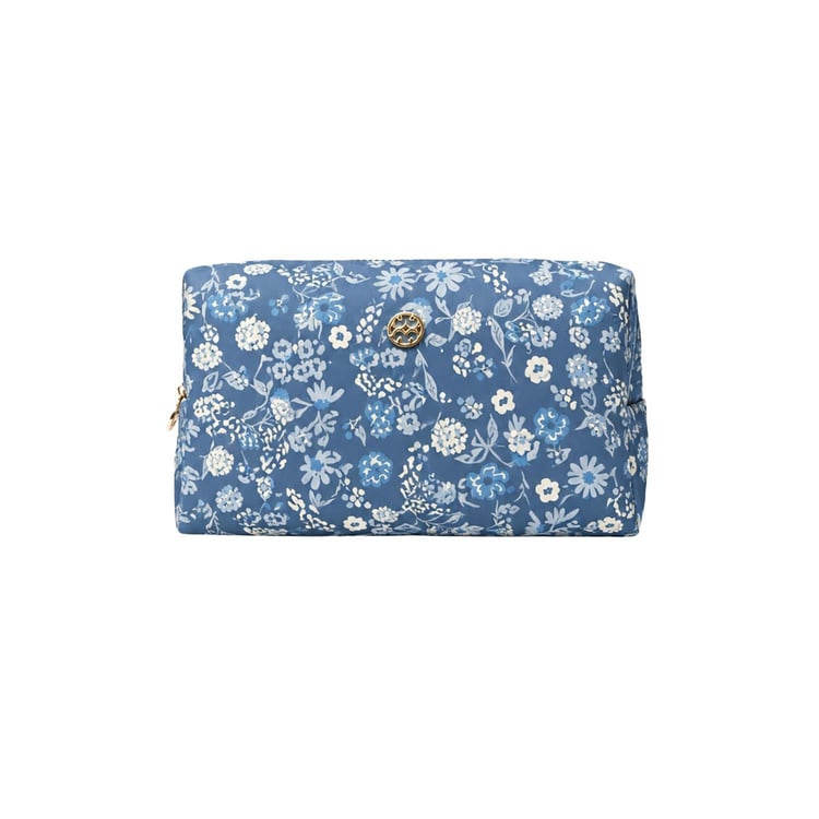 Mary Square Cosmetic Bag Let's Face It - Petal Charm Blue