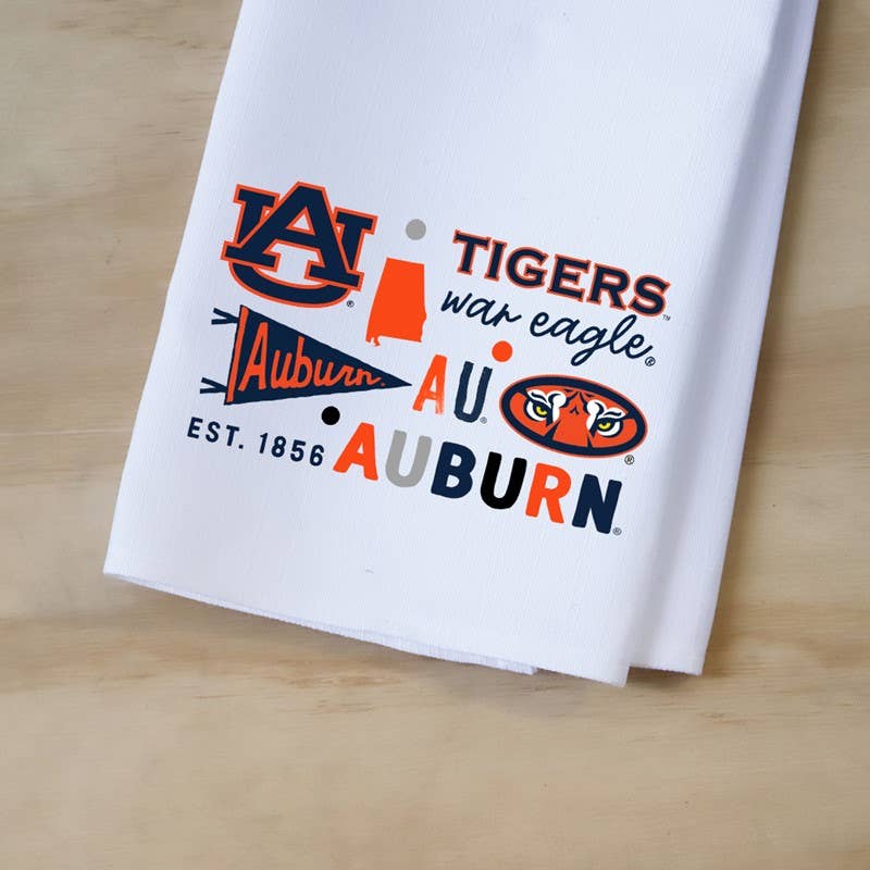 Little Birdie Tea Towel - Auburn Collegiate Cluster