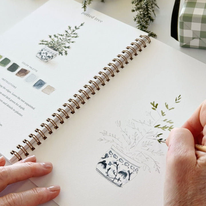 Emily Lex Watercolor Workbook - Classic Christmas