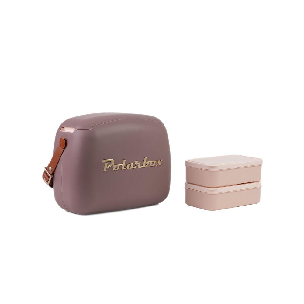 Polarbox 6qt Cooler Bag -  Mulberry - Gold