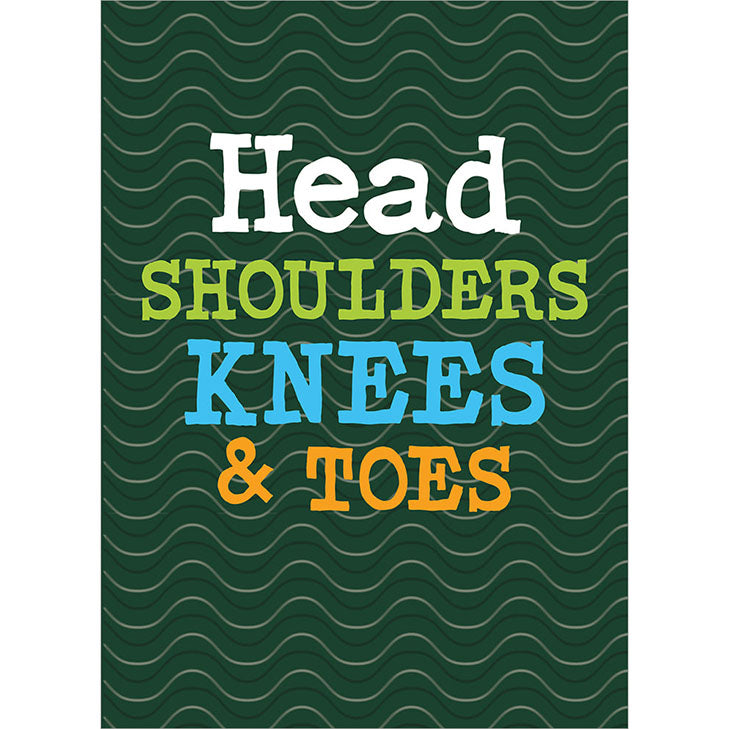 Avanti Press Head Shoulders Knees & Toes Birthday Card