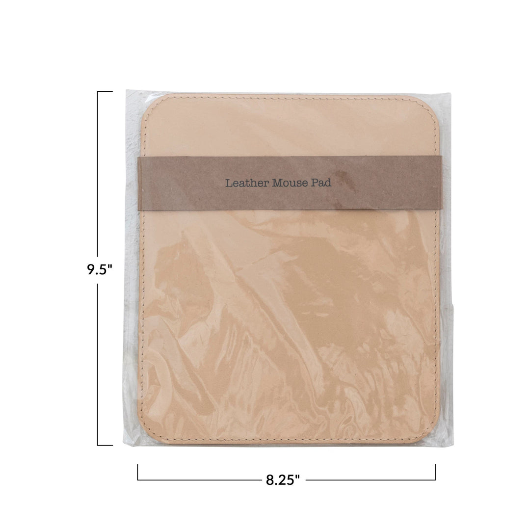 CC Leather Mouse Pad, Tan Color
