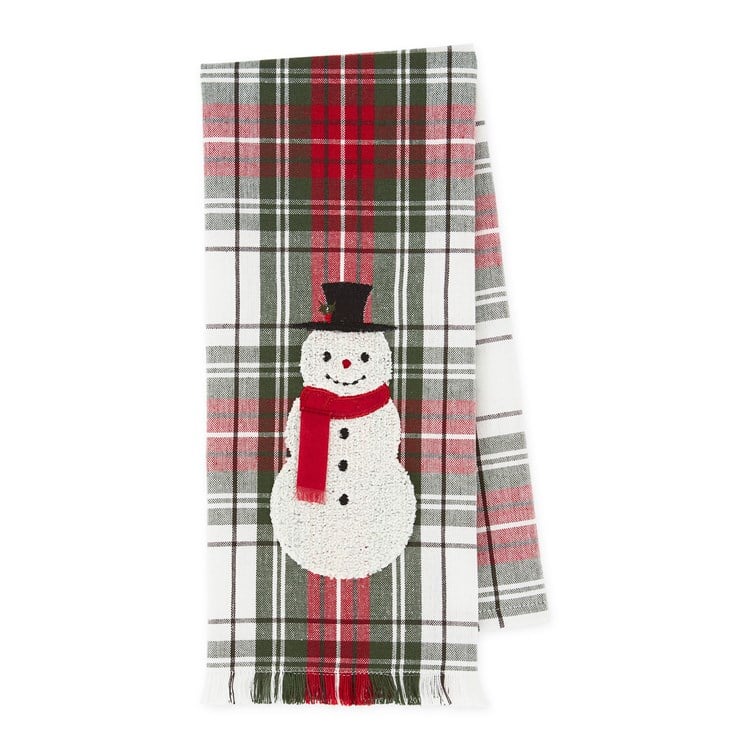 DII Dish Towel - Snowman Embellished