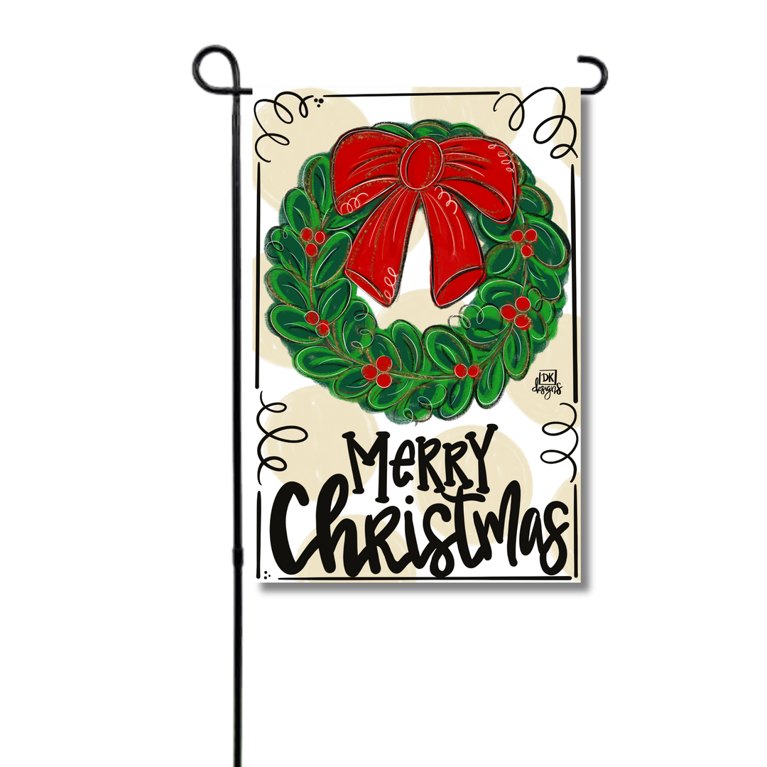DK Christmas Wreath Garden Glam